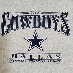 Vintage 1998 Lee Sport‎ Nutmeg NFL Dallas Cowboys Graphic Print T-Shirt Men's M